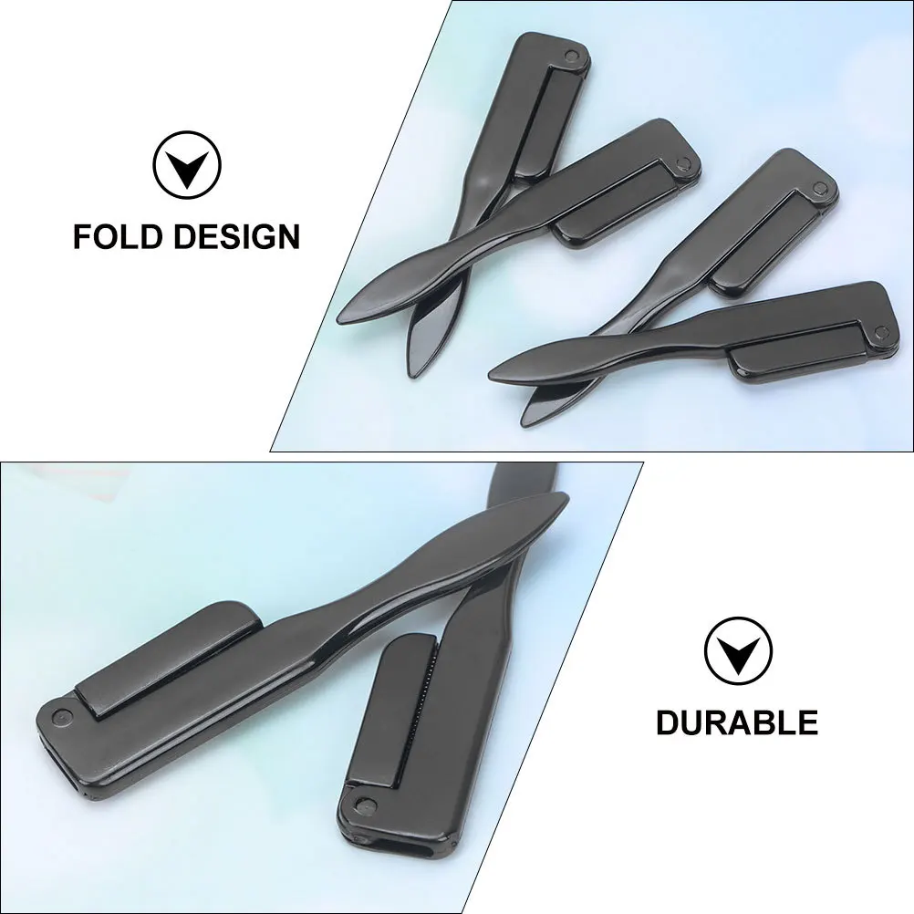 6 Piezas de Peines Plegables para Pestañas de Acero Inoxidable, Herramienta de Cuidado de Pestañas con Mango Flexible, Cepillo para Cejas, Herramienta de Maquillaje para Salón y Uso Doméstico