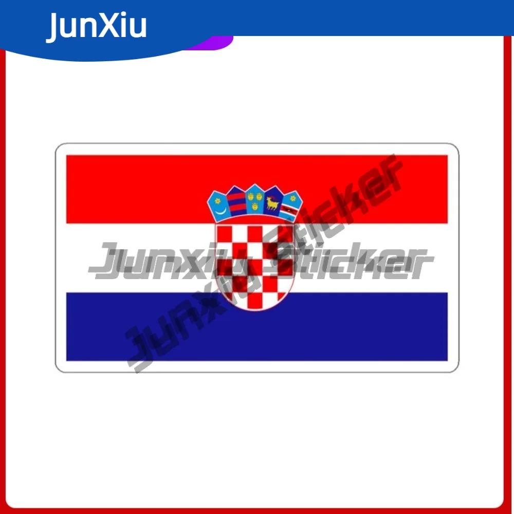

Croatia Flag Travel Sticker Croatian European Traveler Souvenir Gift Decal Cover Scratches Decoration Waterproof Accessory Pvc