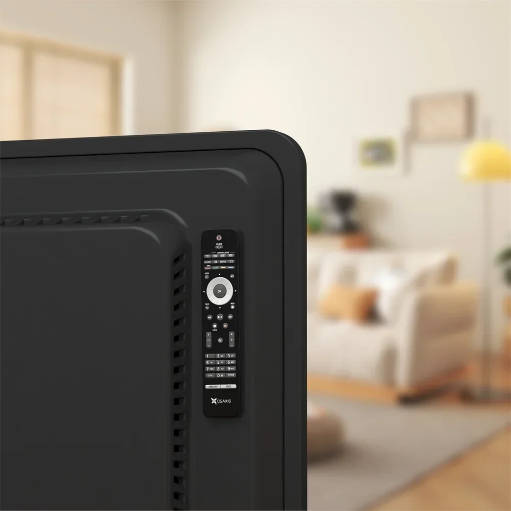 2pcs Remote Control Magnetic Hook with Strong Adhesive Suction Cup Wall Mounted TV and Air Conditioning Remote Control Storage R