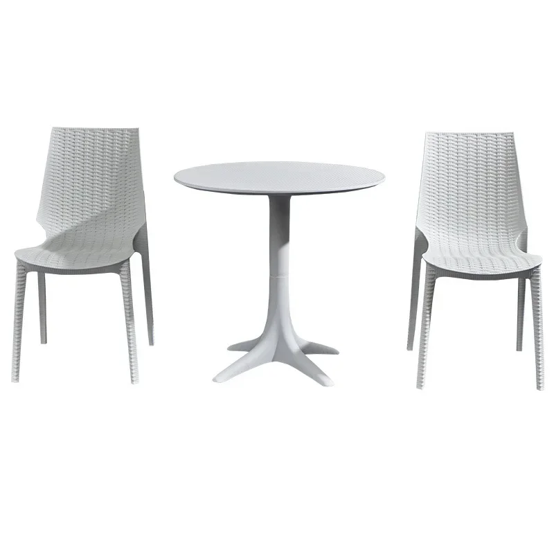 Innenhof Terrasse Nachahmung Rattan Stuhl Garten Casual Tee Restaurant Café Tisch und Stuhl