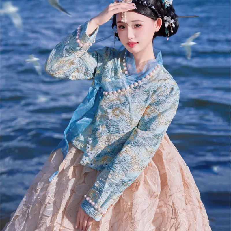 Lace heavy industry clothing female national dance costume travel shooting