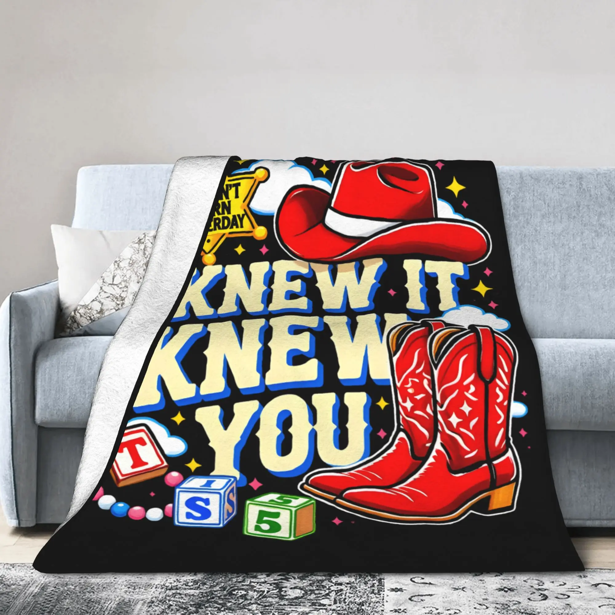 I Knew It I Knew You Cartoon Movie Blankets Fleece TS5 Multi-function Super Soft Throw Blanket for Bed Couch Bedding Throws