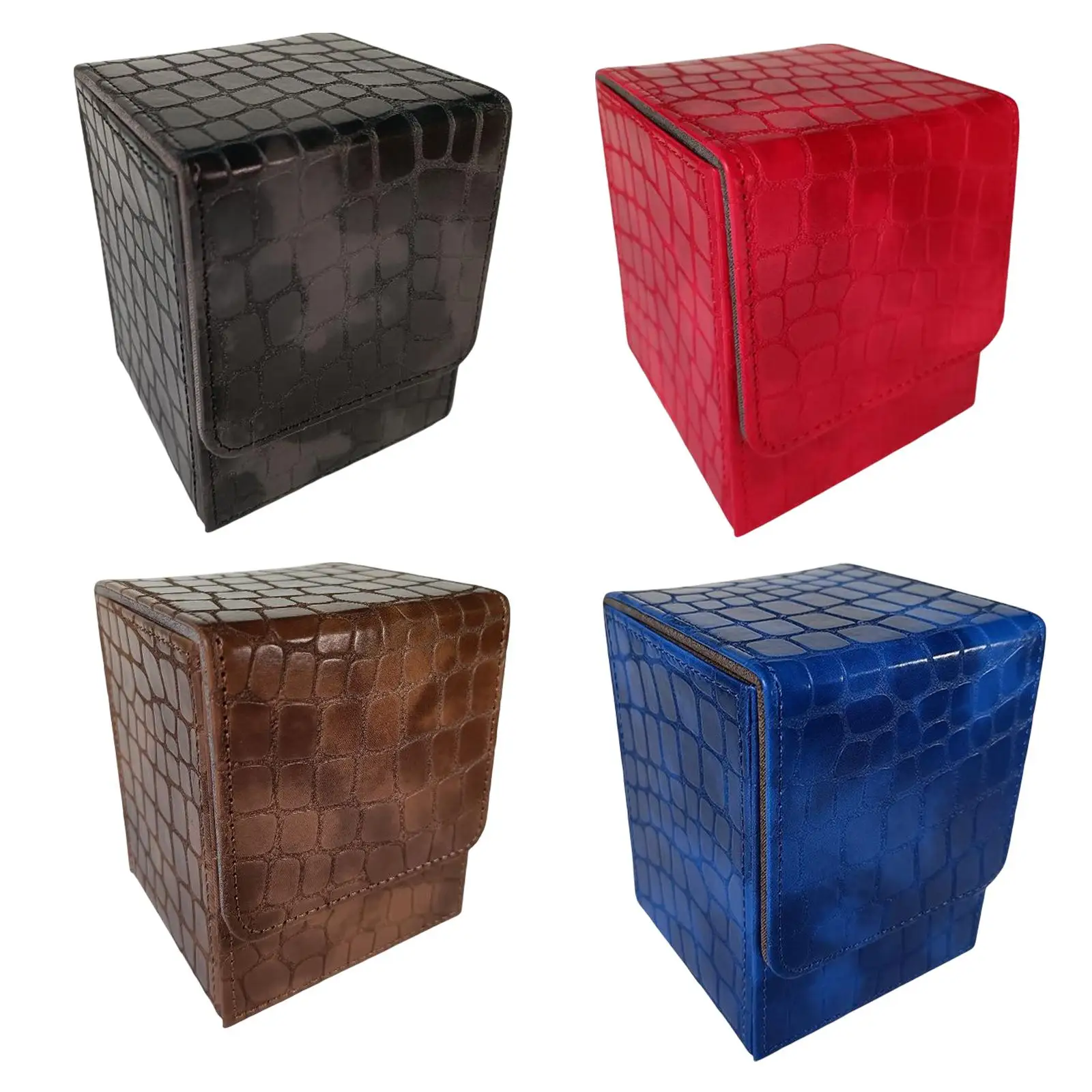 

Card Deck Box, Deck Storage Box Card Holder Case Sturdy Closure Card Box Organizer for Card, Collection Cards,