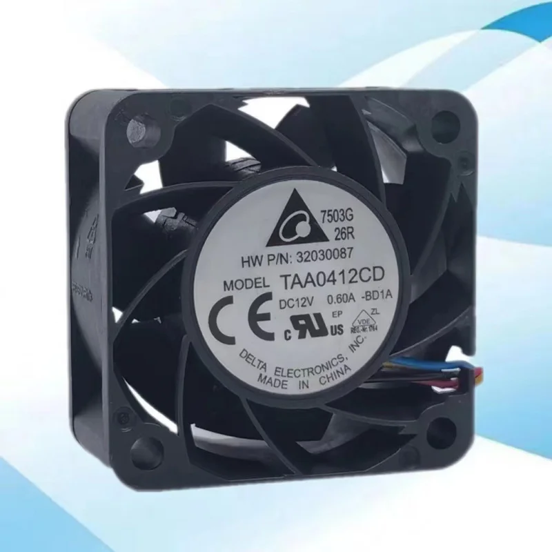 Taa0412cd 12V 0.60a 4020 4cm Max Airflow Rate Dual Temperature Control Cooling Fan