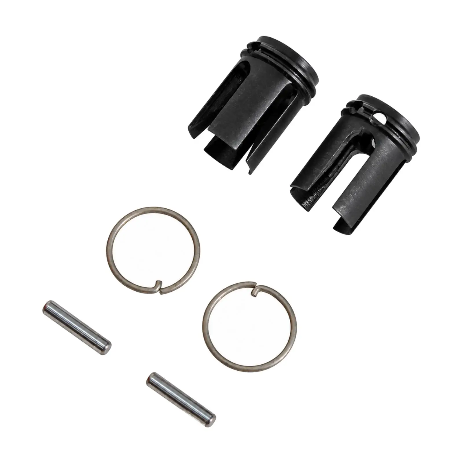 Front Straight-Axle Cup with Metal Pin Compatible with XV02 XM01 TT02 Slotted Cylindrical Cup with Retaining Retaining Loop