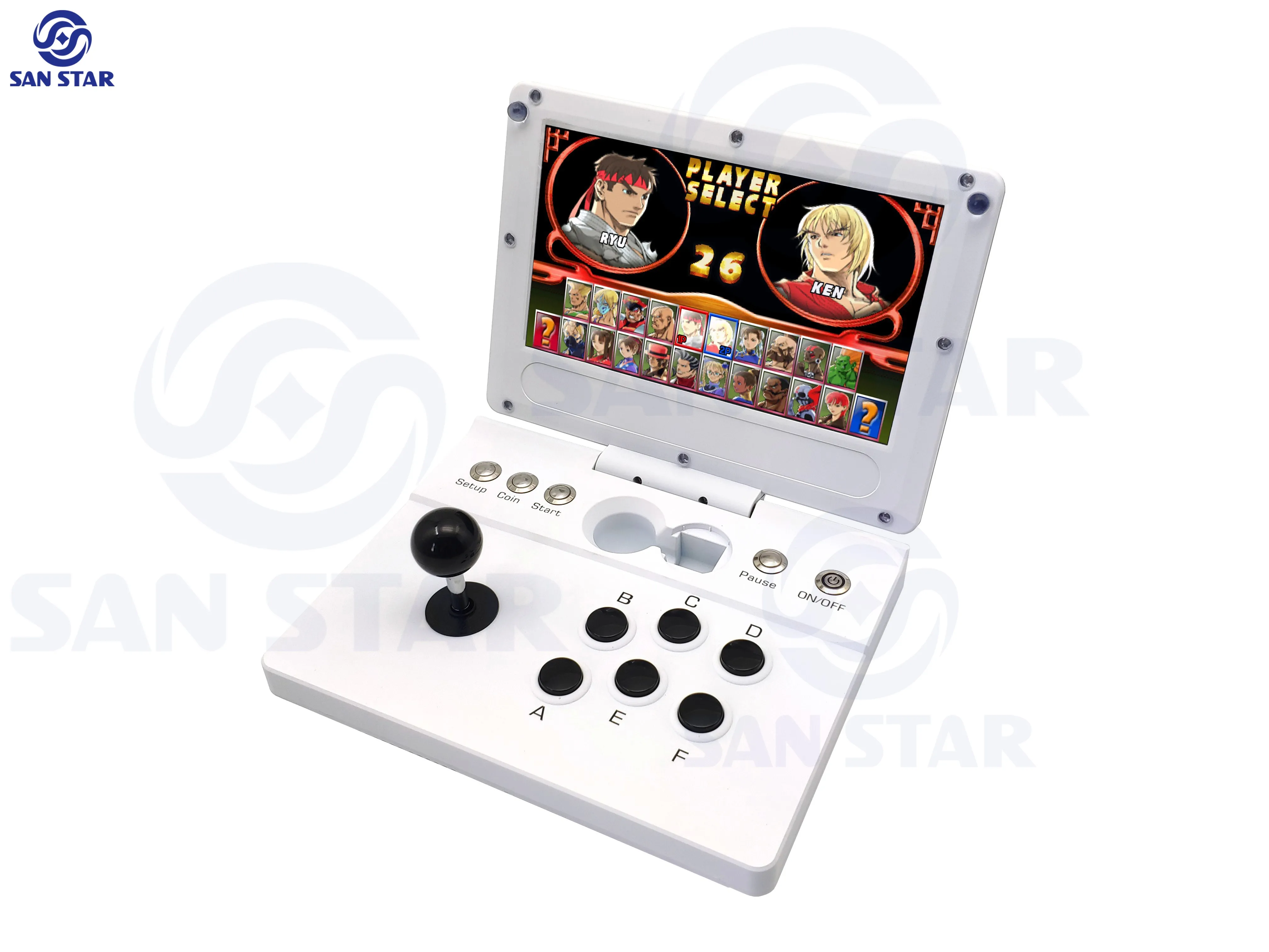 

10.1 Inch Mini dreamcast portable Arcade FightBox Gamepad Pandora DX Special Version 3000 In 1 Foldable Save And Pause 3D Box