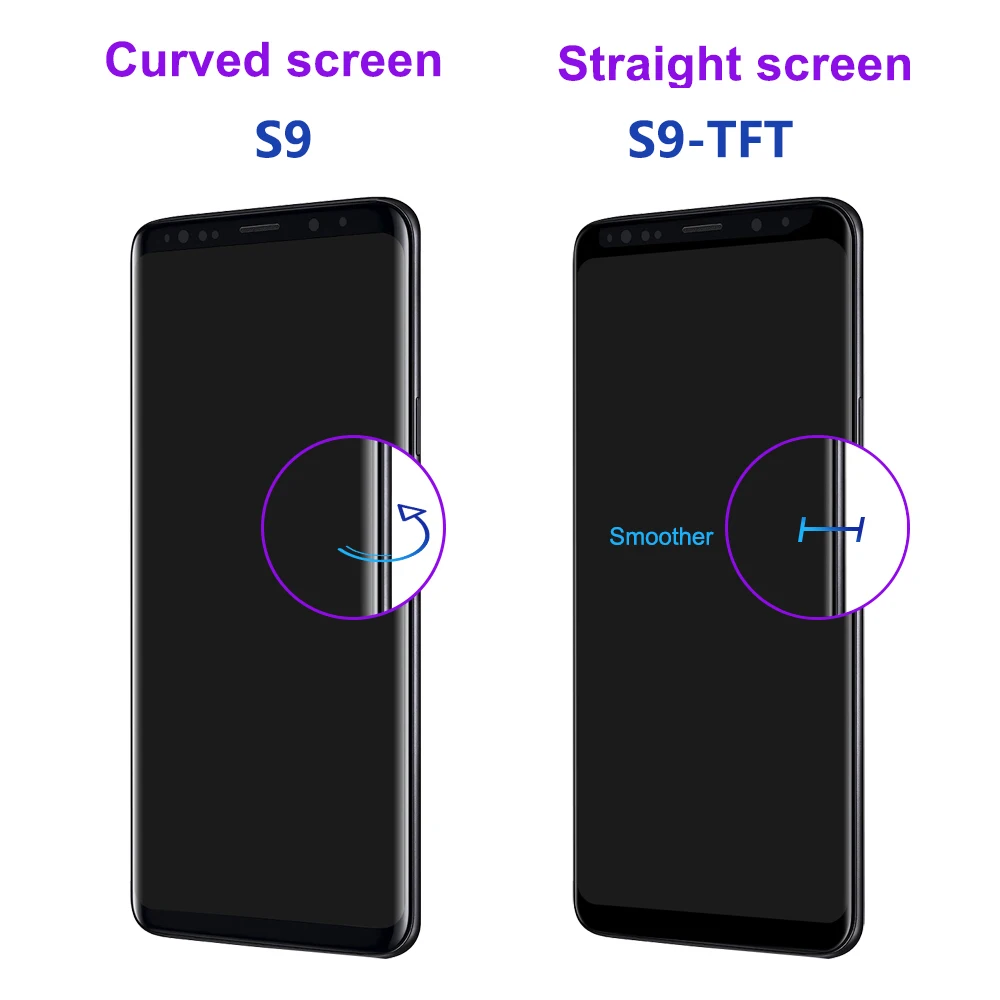 For Samsung S9 Plus Tested S9+ G965F G965U G965W G9650 G965U1 LCD Display Touch Screen Digitizer Assembly Replacement