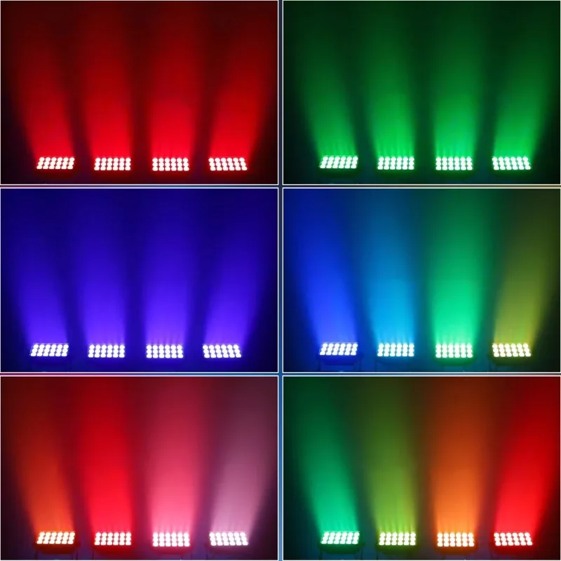 18x20W LED IP65 Luce di inondazione per esterni Illuminazione per DJ Luce da parete a LED impermeabile per hotel Paesaggio Giardini DJ Palcoscenico di nozze