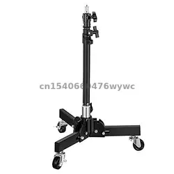 Photography Tripod Light Stand Base with Casters,Heavy-Duty Lighting Stand on Wheels, Adjustable 9.5-33.86 inch