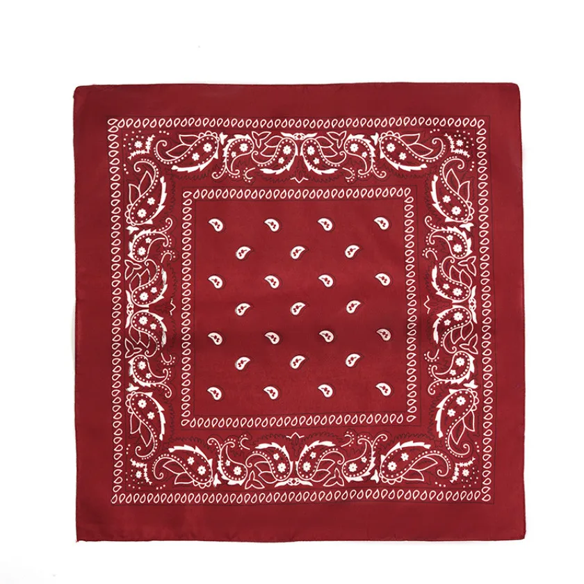 Mode Hip Hop Bandana Kopftuch Unisex Schwarz Haarband Halstuch Kopfbedeckung Handgelenk Wraps Kopf Quadrat Schals Drucken Taschentuch