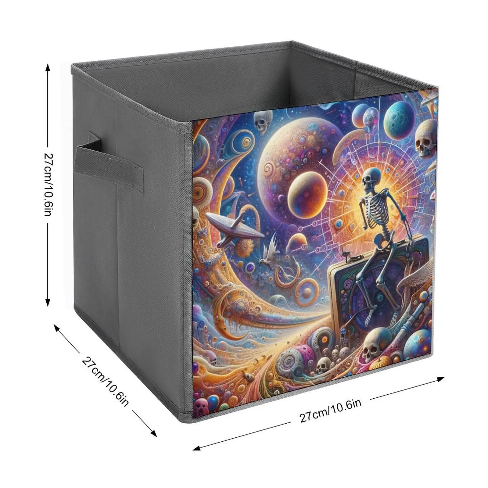 Voyager Of The Vortex Serenade To The Cosmos Folding Storage Box Storage Bins Large Capacity Funny Storage of Pet Toys Super Sof