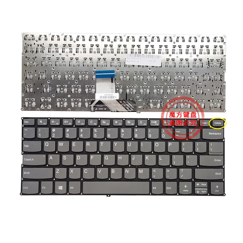 New Laptop English Layout Keyboard For Lenovo Ideapad 720S-14IKB V720-14ISE K43-80