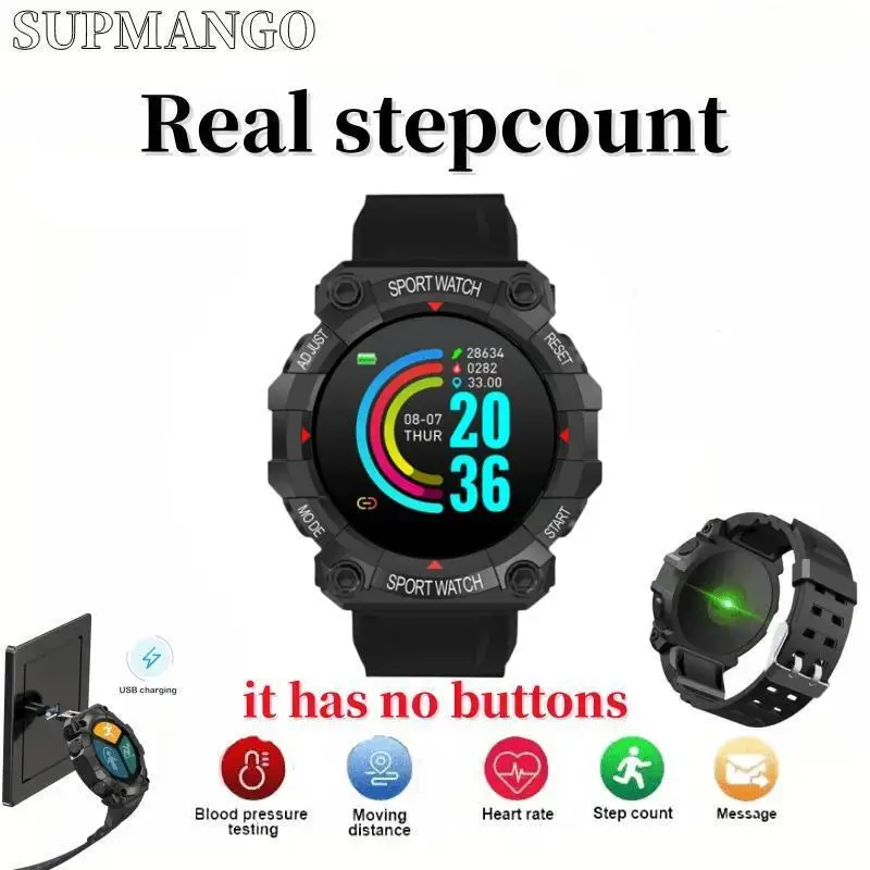 Smart Watch Real Stepcount Multi Function Step Connected Smart Watch For Men And Women Suitable For IOS And Android