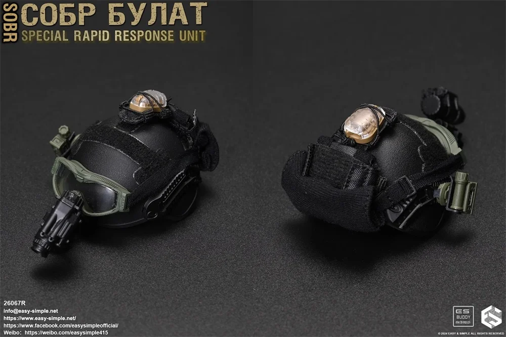 1/6 Easy&Simple ES 26067R The Russian Action Figure Unit Toys Model Helmet with Night Vision Goggles For 12