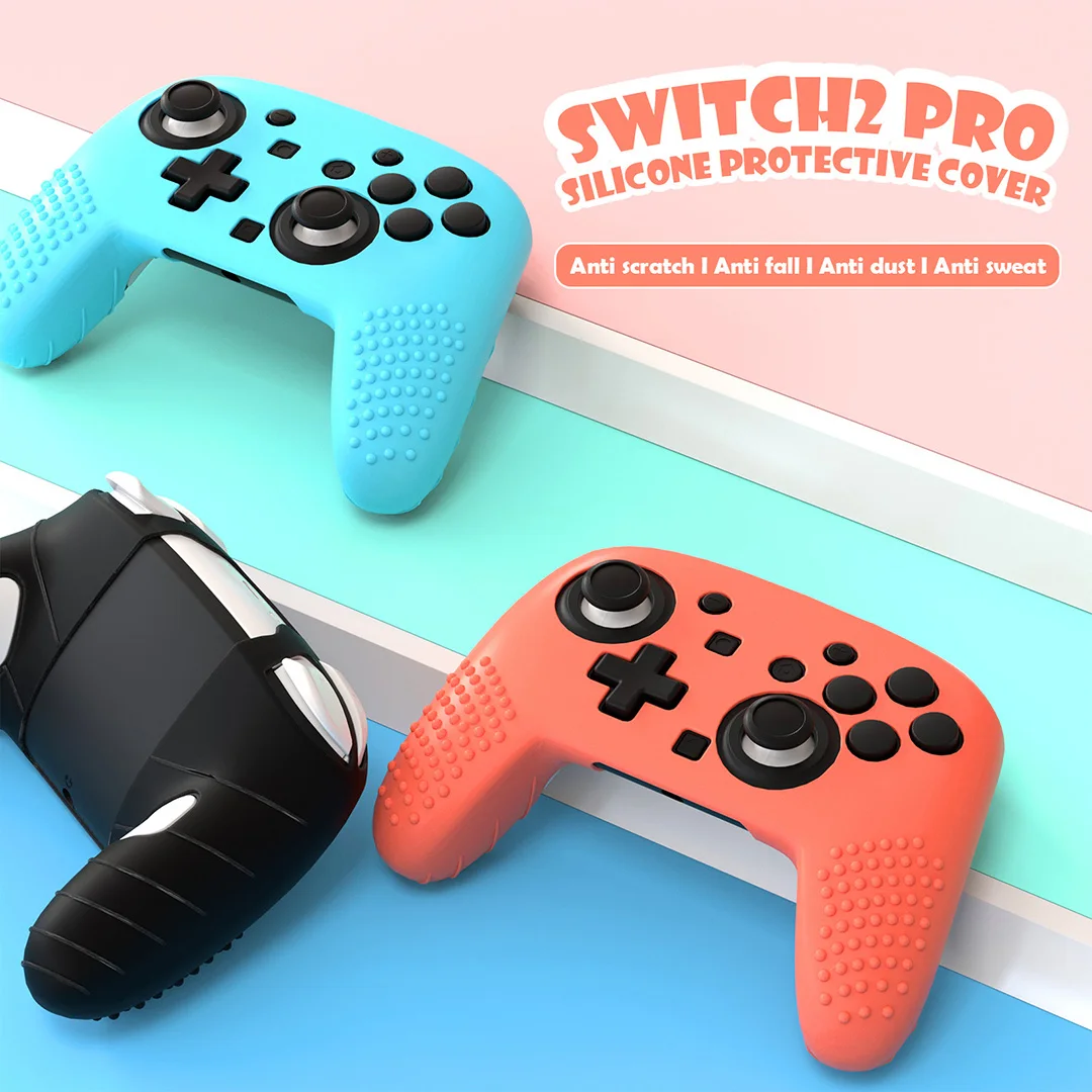 

Switch 2 pro Controller Silicone Protective Case Non-Slip Handle Grip Accessory for Enhanced Gaming Experience
