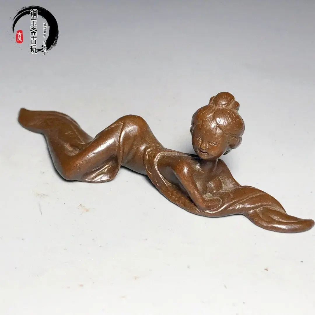 Maid beauty woman pen holder paperweight Statue Sculpture Figurines Home Garden Decoration Statues For House