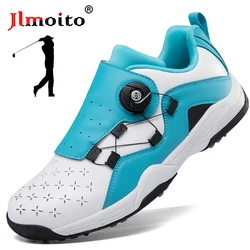 Men Women Breathable Golf Shoes Lightweight Golf Training Sneakers Non-slip Spiked Golf Sneakers Tennis Shoes Golf Athletic Shoe