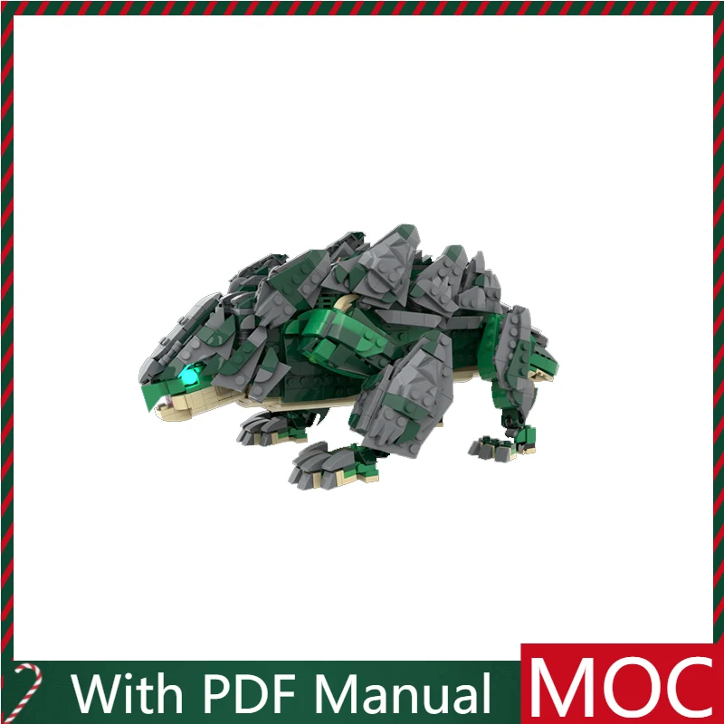 

1520 PCS Hot Selling Green Spike Turtle Model Modular DIY Set Building Blocks Kids Assembly Display Toys Festival Surprise Gift