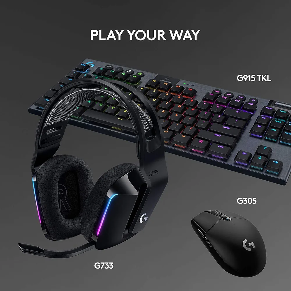 Imagem -05 - Lightvelocidade sem Fio Rgb Gaming Headconjunto Pro-g Dts Headphone x 2.0 Surround Sound Adequado para Gamers Computador Logitech-g733