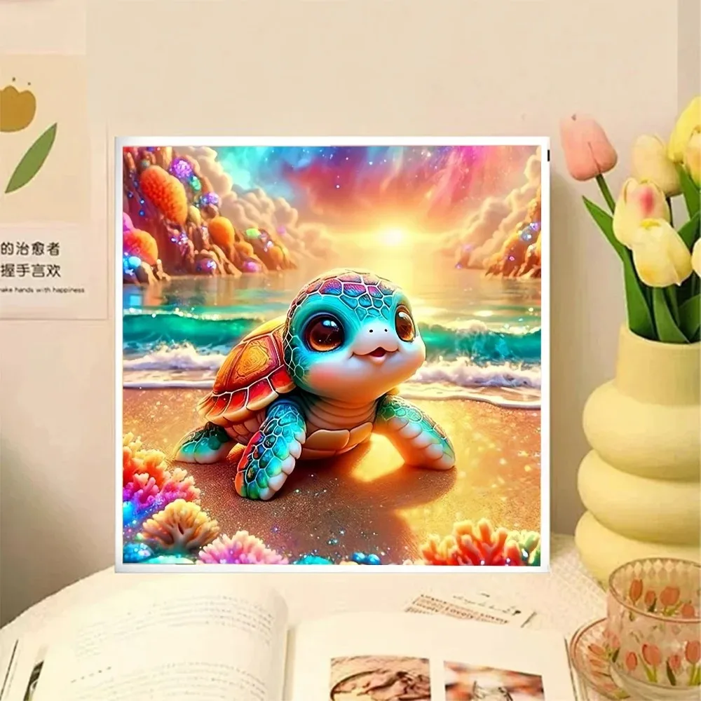 

500/1024PCS Paper Jigsaw Puzzle Turtle Picture DIY Assembly Home Art Decoration Gift Suitable As A Frameless Holiday Gift