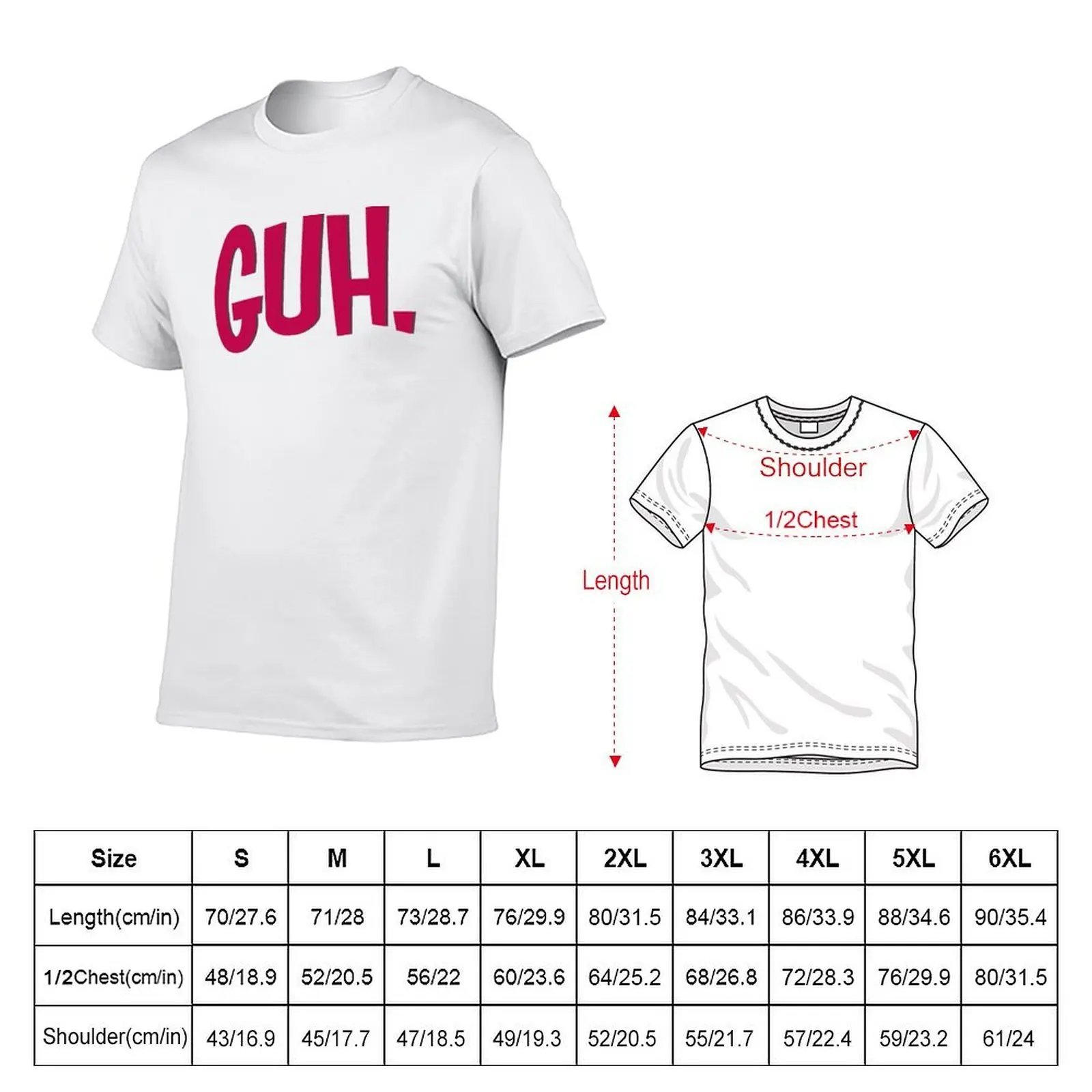 GUH. T-Shirt men t shirt cotton 100% man t shirts for men T-Shirt