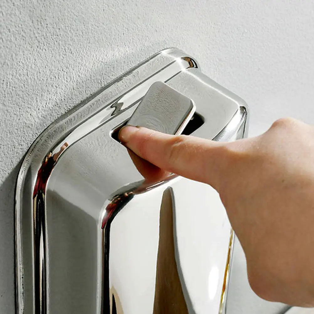 Stainless Steel Soap Dispenser Wall Mount Bathroom Shampoo Container Large Capacity Hand Soap Lotion Dispenser for Kitchen