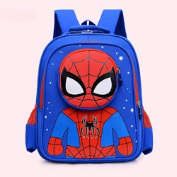 Disney Spiderman Cartoon Children Design Backpack Figure Boys 3D Pattern Bag Boys 6-10 Years Schoolbag Kids Gift Travel Bag