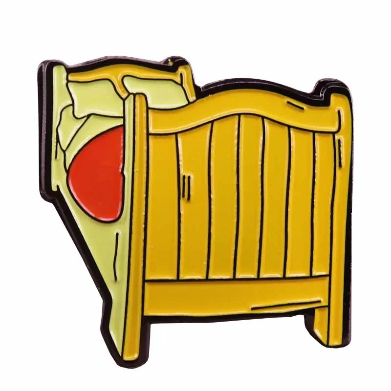 Van Gogh bed pin esthetic painting lovers badge inspired by 