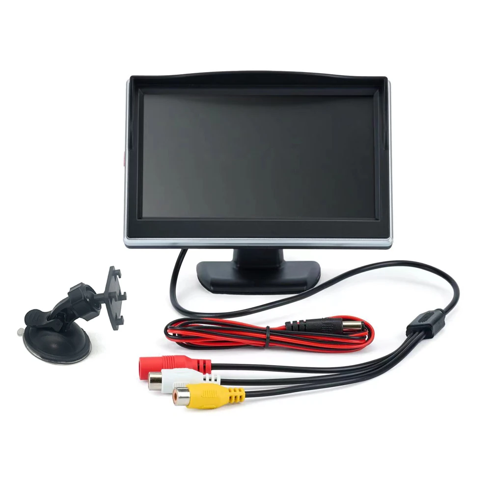 5 Inch TFT LCD Car Monitor Vehicle Rear View Reverse Backup Car LED Camera Video Parking System for Cars,Trucks,Pickups,Suv