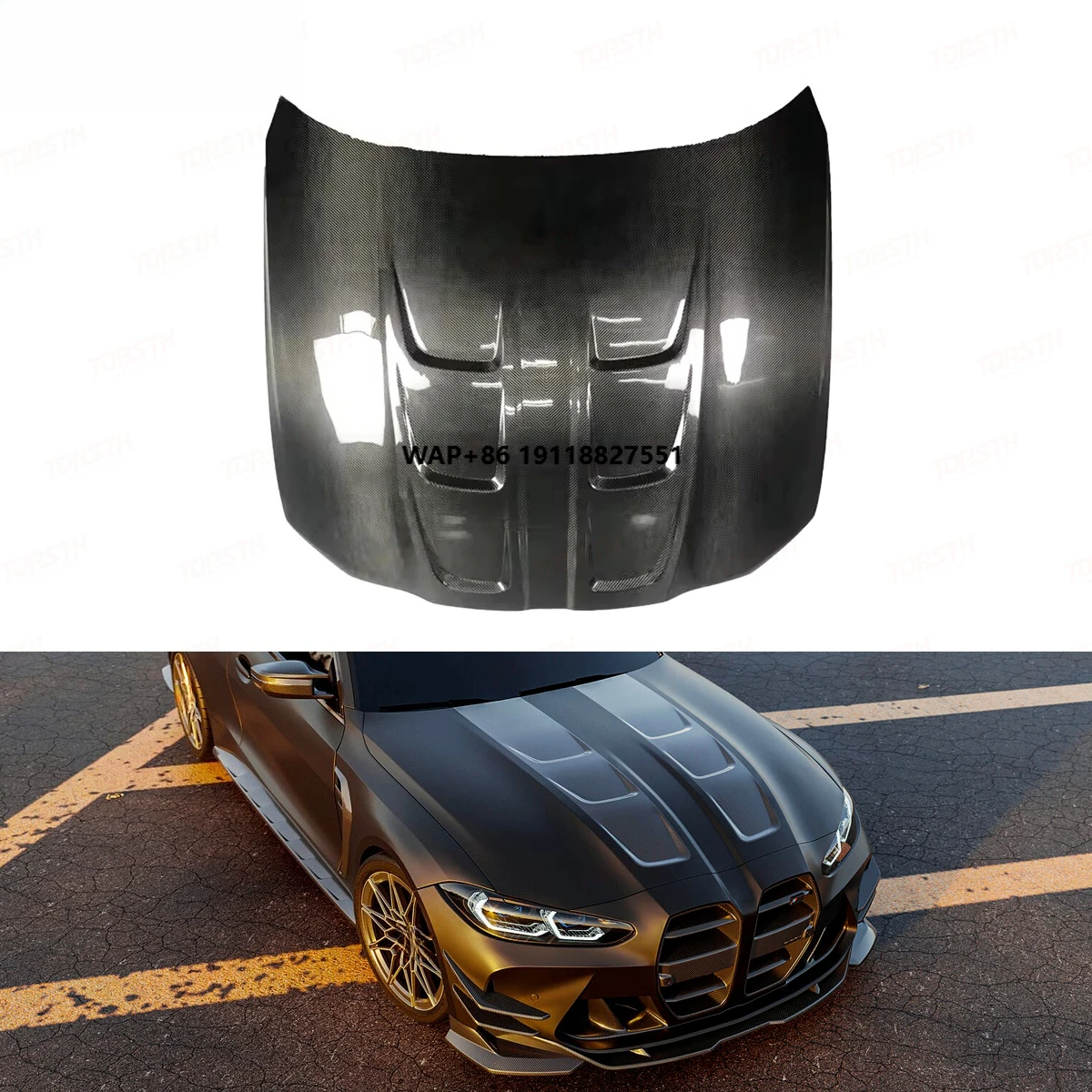 

ODM OEM Dry Carbon Fiber Engine Hood forM3 G80 M4 G82 AC Style High Quality Lightweight Car Bonnet Upgrade