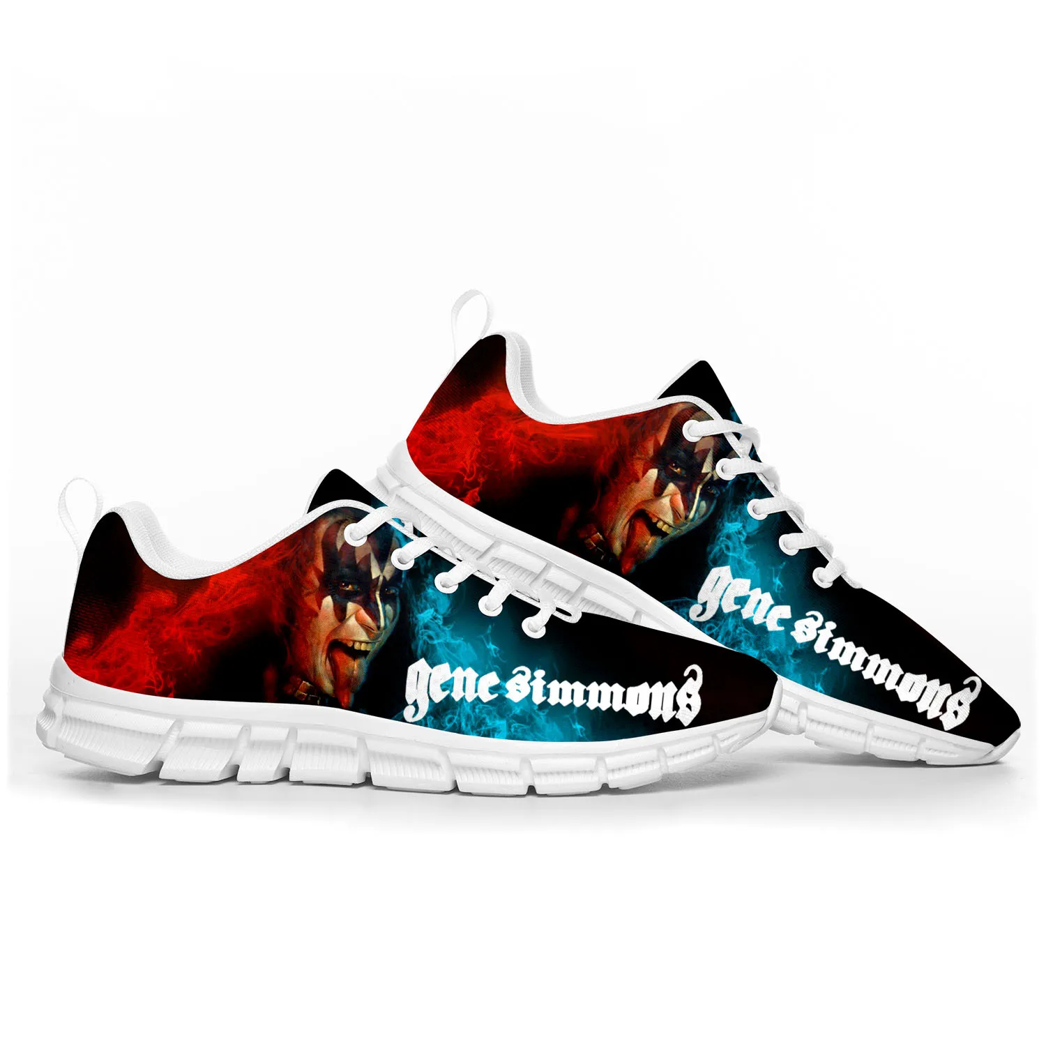 Gene Simmons Rock Singer Sports Shoes Mens Womens Teenager Kids Children Sneakers Casual Custom High Quality Couple Shoes White