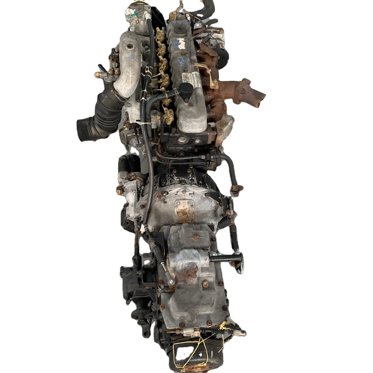 مجموعة محرك الديزل المستخدمة اليابان الأصلية المستخدمة لشاحنة نيسان FE6 6 أسطوانات 6.6L محرك مستعمل عالي الأداء على نطاق واسع