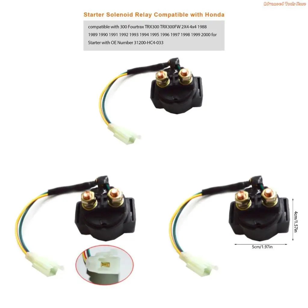 Industrial Grade 507080125150 Starter Solenoid Compact-size for Motorbikes W91B