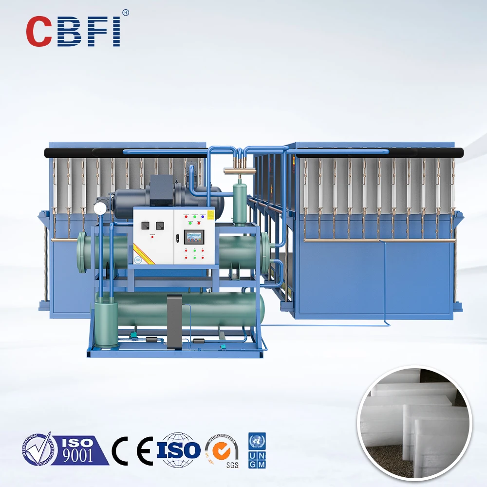Industrial Automatic High Productivity Block Ice Making Machine With Motor & Gear Direct Cooling For Sale