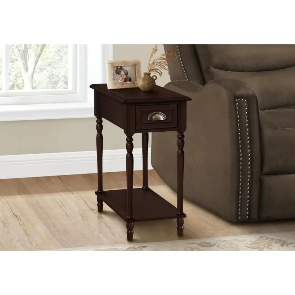 

Monarch Specialties 3969 Accent, 2 Tier, Side Table, End, Narrow, Nightstand, Storage Drawer