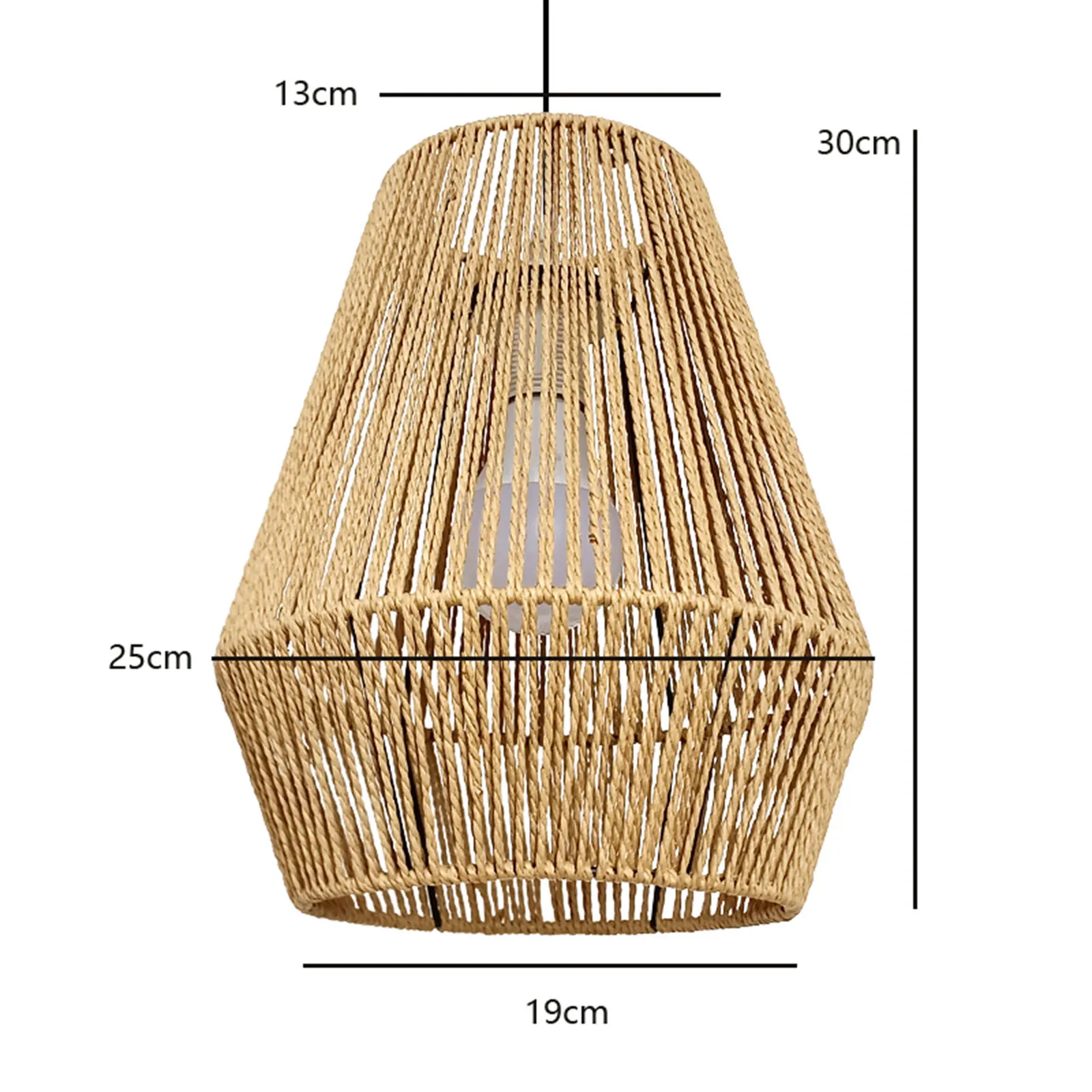 Woven Lampshade Hanging Lamp Shade Light Shade Chandelier Cover for Dining Room Restaurant Corridoor Decoration Dust