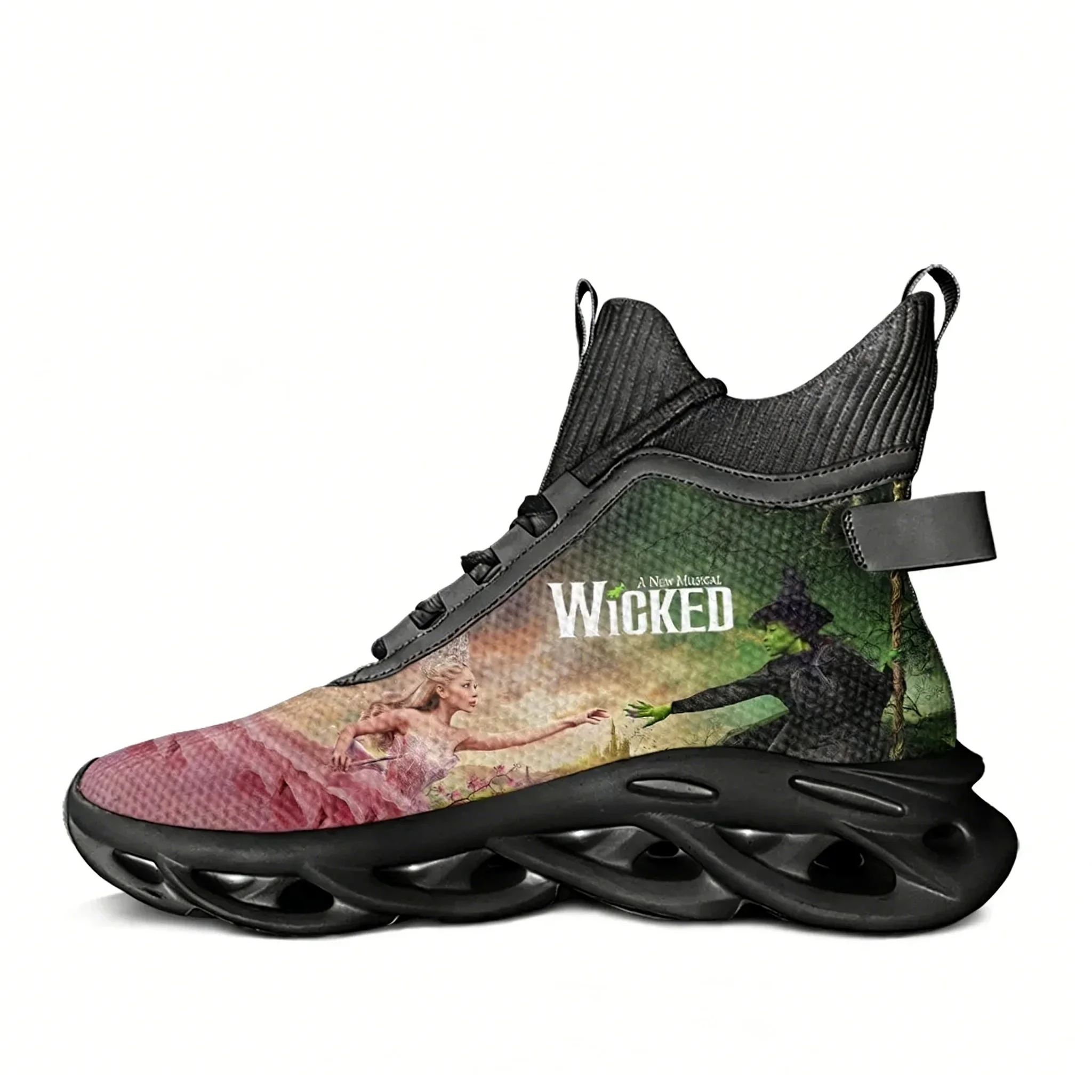 

Wicked the Musical High Top Flats Sneakers Mens Womens Sports Hiking Travel Shoes Lightweight Running Shoes Custom Shoes