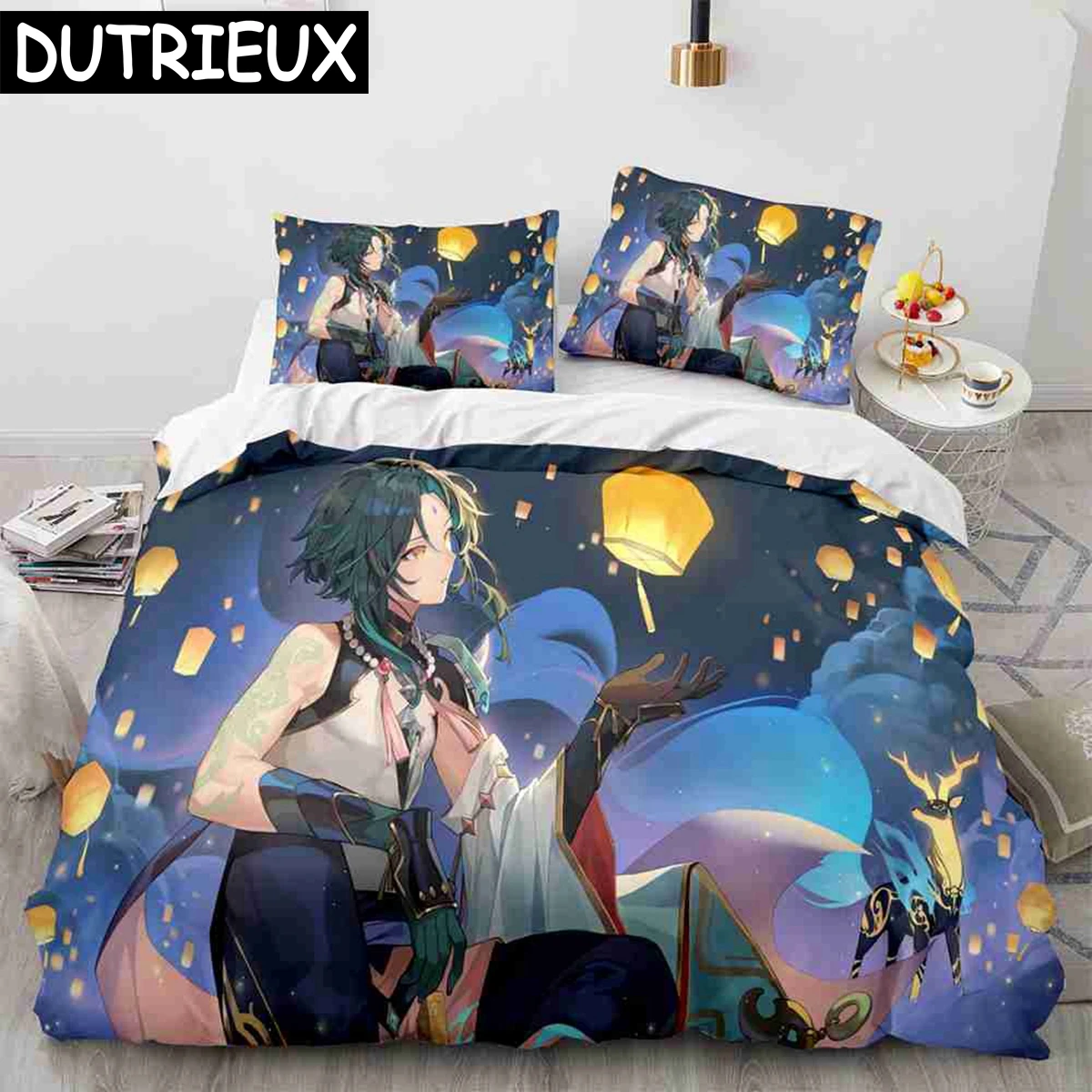 

Genshin Impact 3D Anime Bedding Set Comfortable Quilt Cover Twin Full Queen King Pillowcase For Duvet Cover Duvet Cover