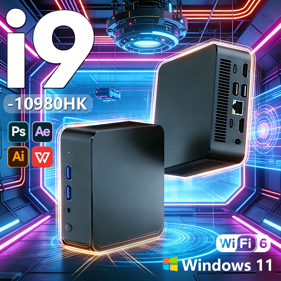 Windows 11 Pro Intel Core i9-10980HK Portable i9 Computer 16/32GB