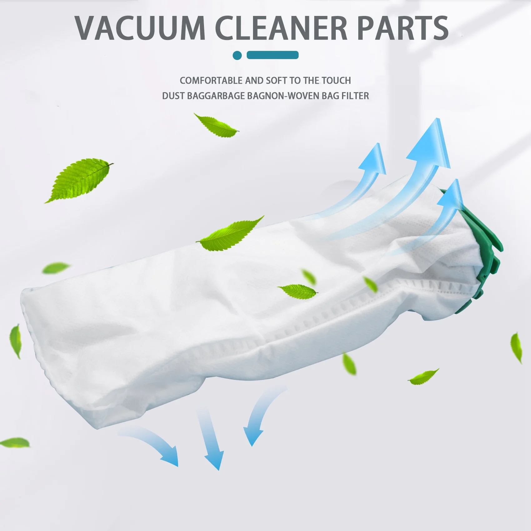

ABMO 6 сменных мешков для пылесоса Vorwerk, 2 HEPA-фильтра для Kobold VB100