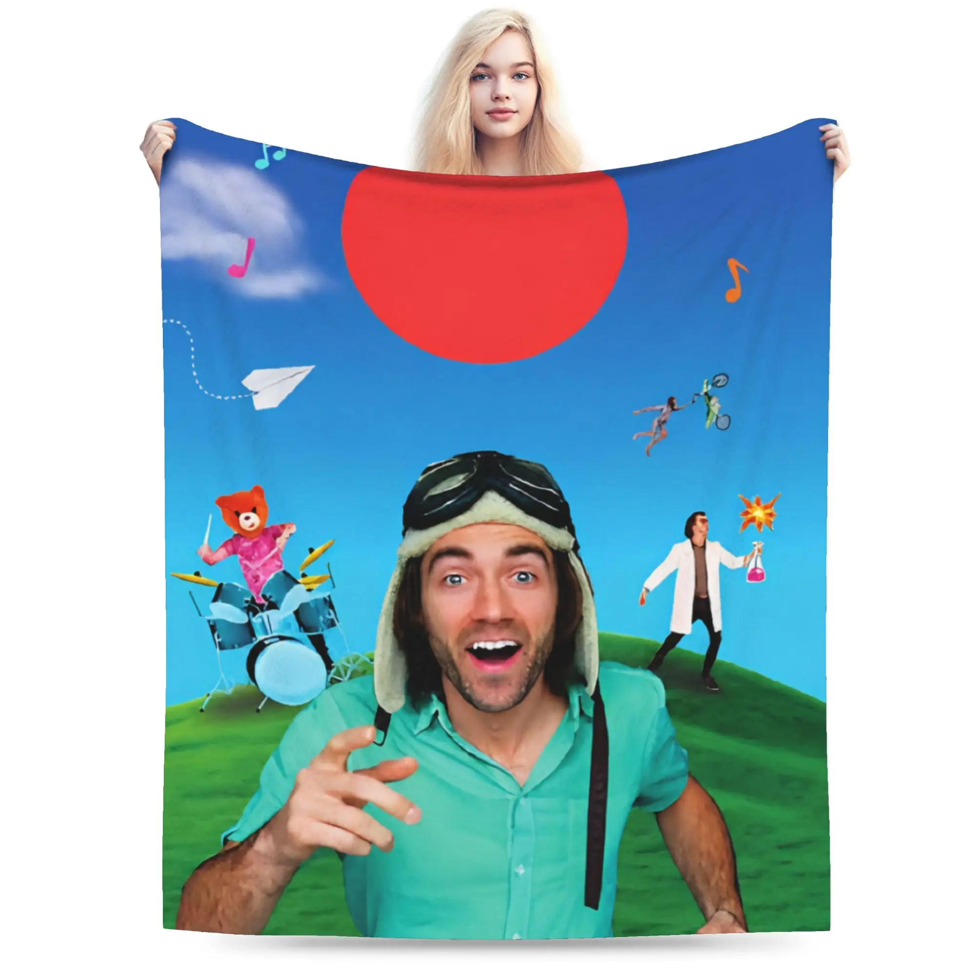 Dannys Go  Printed Blanket For Men Women Super Soft Warm  Throw Blankets for Living Room 50x60 Inches Multiple Sizes
