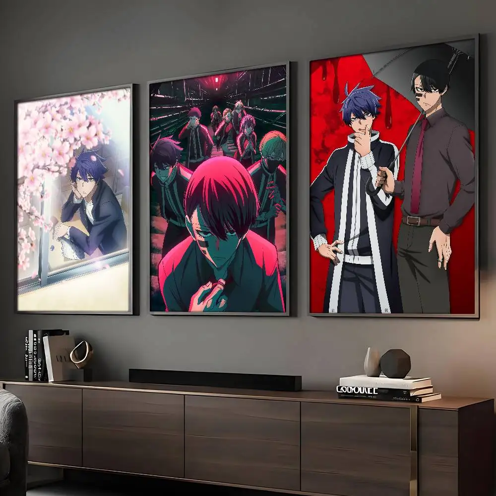 حار أنيمي T-Tougen A-Anki المشارك لزجة جدار الفن الطباعة مقاوم للماء غرفة المعيشة المنزلي غرفة نوم بار ديكور جمالي #1