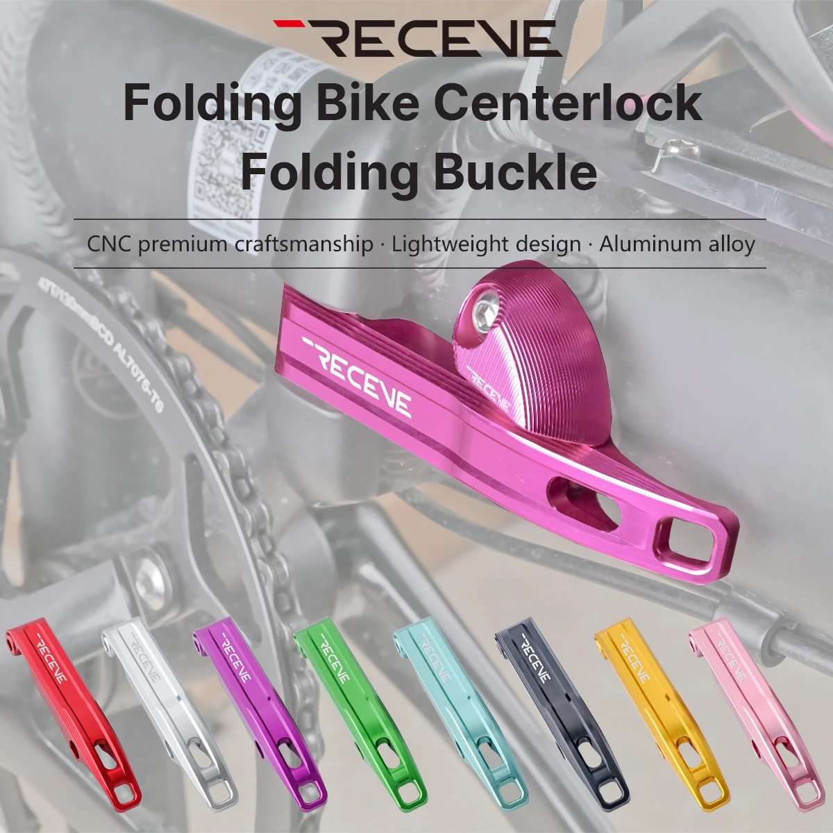 

RECEVE Folding Bike Frame Fixing Wrench Safety Buckle Bicycle Hinge Clamp Lever Fixed Lock Clasp Folding Buckle For Dahon Fnhon