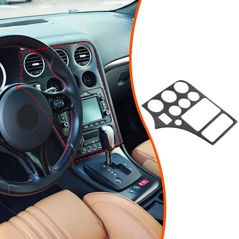 

For Alfa Romeo 159 2004-2011 Car Center Control Multimedia Decorative Panel Soft Carbon Fiber Automotive Modification Parts