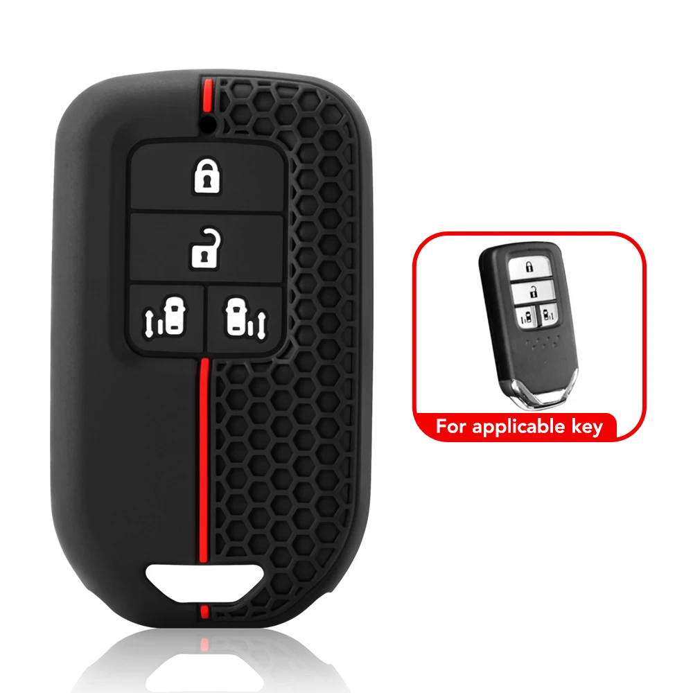 موضة سيليكون سيارة غطاء مفتاح بعيد الحال بالنسبة لهوندا أكورد EX EXL سيفيك Crv Hrv الطيار ريدجلاين 2016 -2018 Pocketor #4