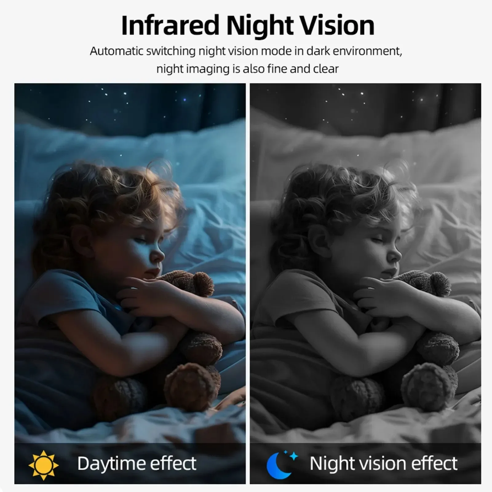 كاميرا أمان لاسلكية 1080P مراقبة كشف الحركة بالفيديو للمنزل داخلي 1080P كاميرا أمان لاسلكية #5