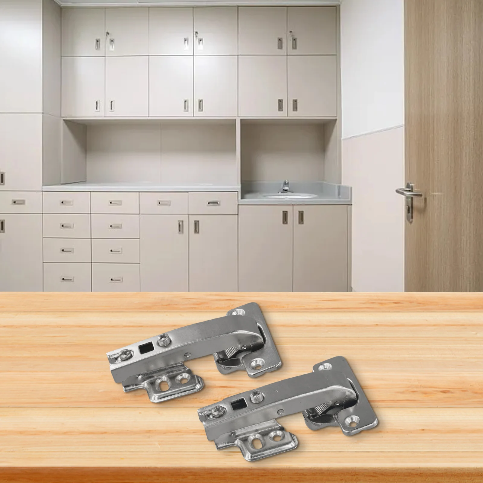 Adjustable Hydraulic Hinge Folding Cabinet Door Hinge Nickel-plating Eight Hydraulic Power-assist Arms Color Silver