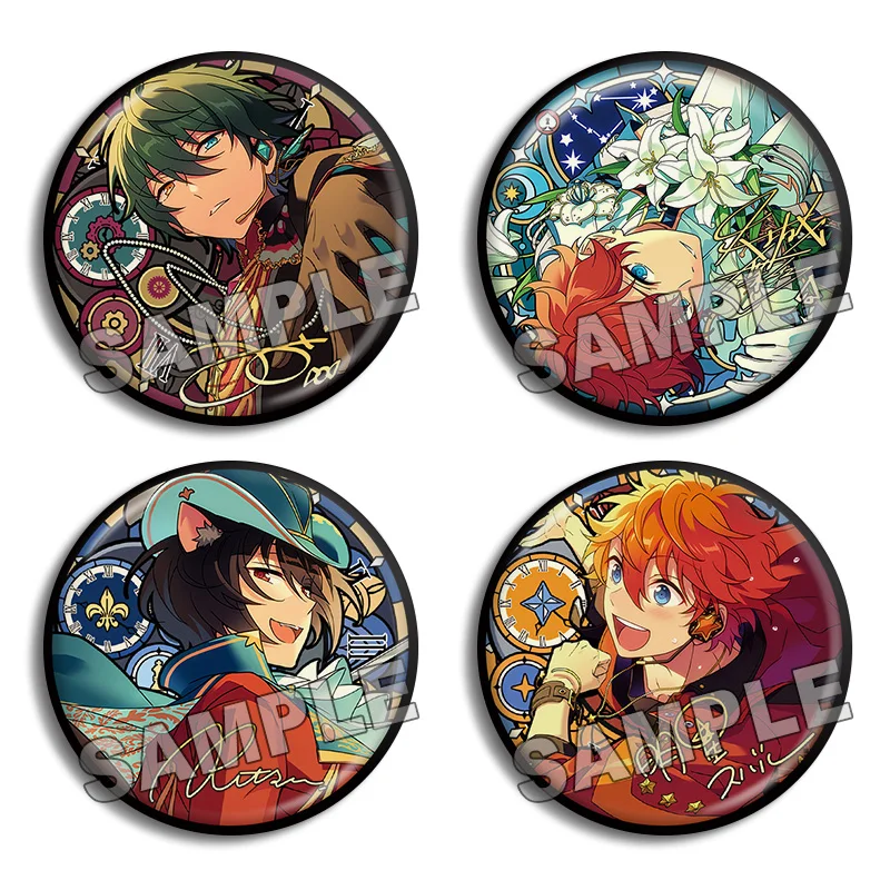 

Набор звезд 2 Рыцари Sakuma Ritsu pin broches броши значки