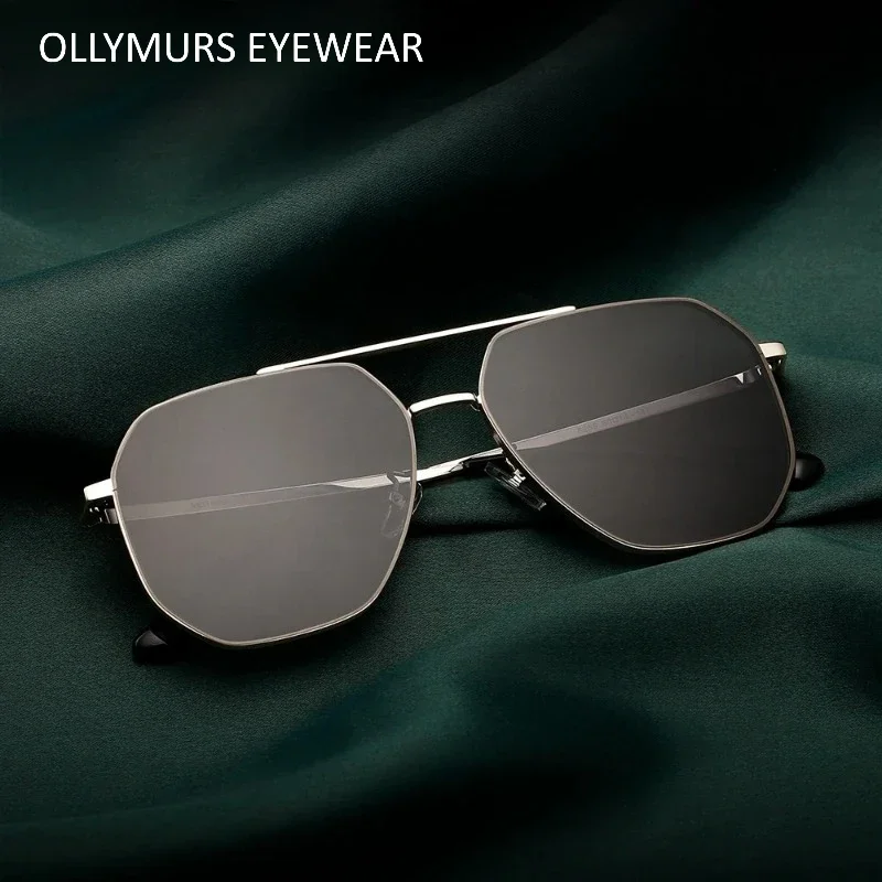 

OLLYMURS Новые модные поляризационные мужские солнцезащитные очки-пилот, полигональные HD нейлоновые анти-УФ-трендовые оптические солнцезащитные очки для вождения, женские 8258