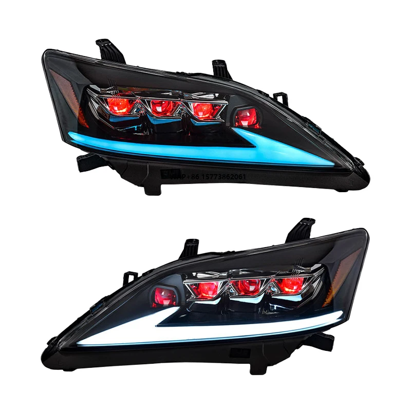 

2 Pieces for ES 200 300h 350 Front Lights Headlight 2006-2012 Auto Part Headlight LED Head Lamp Light Lens Projector